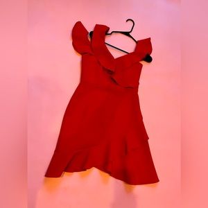 BCBGMaxAzria Red Short Dress Size 4